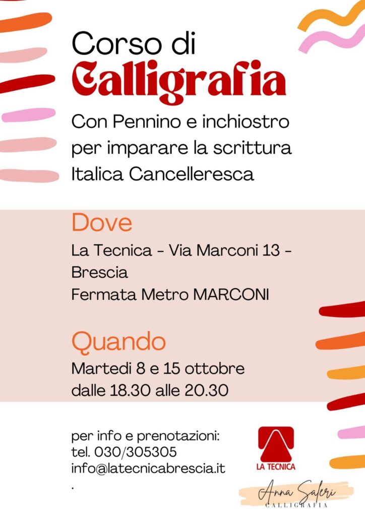 Corso di calligrafia autunno 24